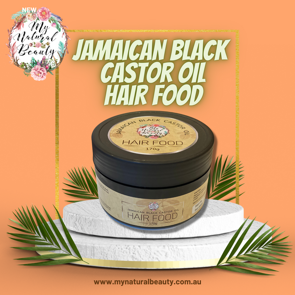  JAMAICAN BLACK CASTOR OIL HAIR FOOD  170g  Feed your hair and scalp with My Natural Beauty’s Jamaican Black Castor Oil Hair Food!  Natural Hair Growth Treatment. Re-grow hair naturally. Premium ingredients for maximum results. 