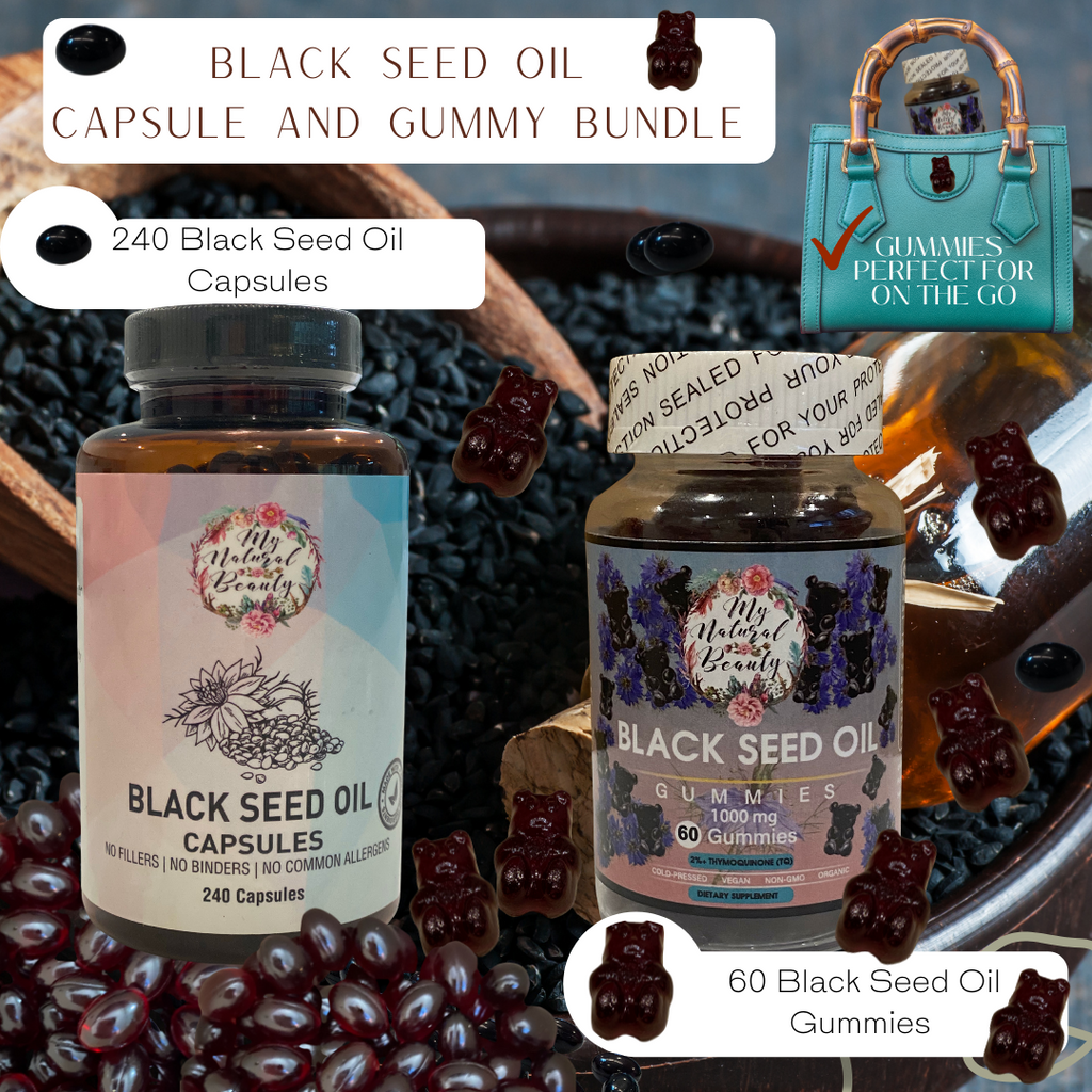  BLACK SEED OIL GUMMIES- 60 Gummies        NEW PRODUCT!       BLACK SEED OIL GUMMY BEARS. COLD-PRESSED.  MAXIMUM POTENCY. VEGAN. NON-GMO.        1000mg of Black Seed Oil per serving. 2% Thymoquinone (TQ).   And Black Seed Oil Capsules Australia.