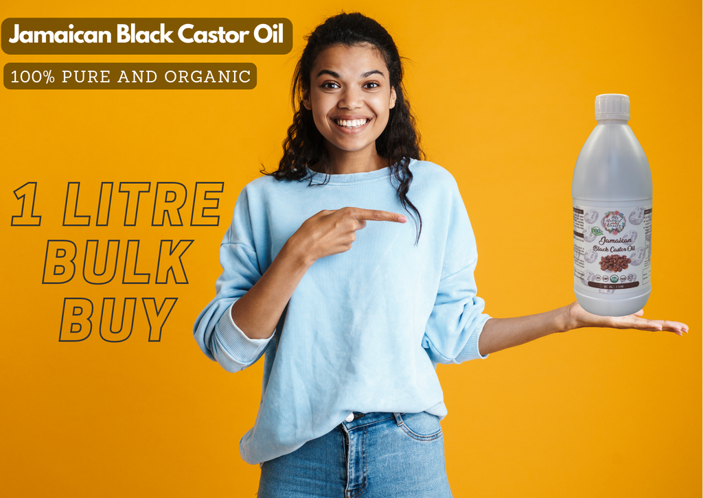  100% Pure Organic Jamaican Black Castor Oil – 1 Litre