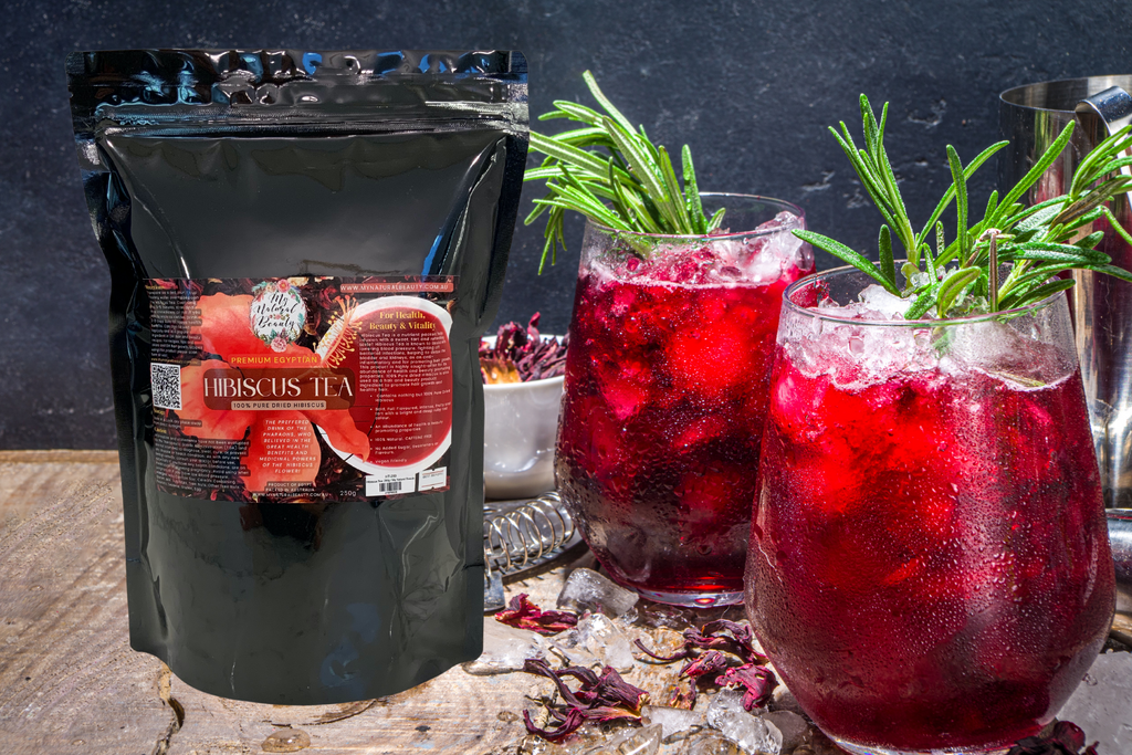 HIBISCUS TEA- 250g   PREMIUM EGYPTIAN HIBISCUS. 100% PURE DRIED HIBISCUS  EVERYDAY WELLNESS AND BEAUTY TEA