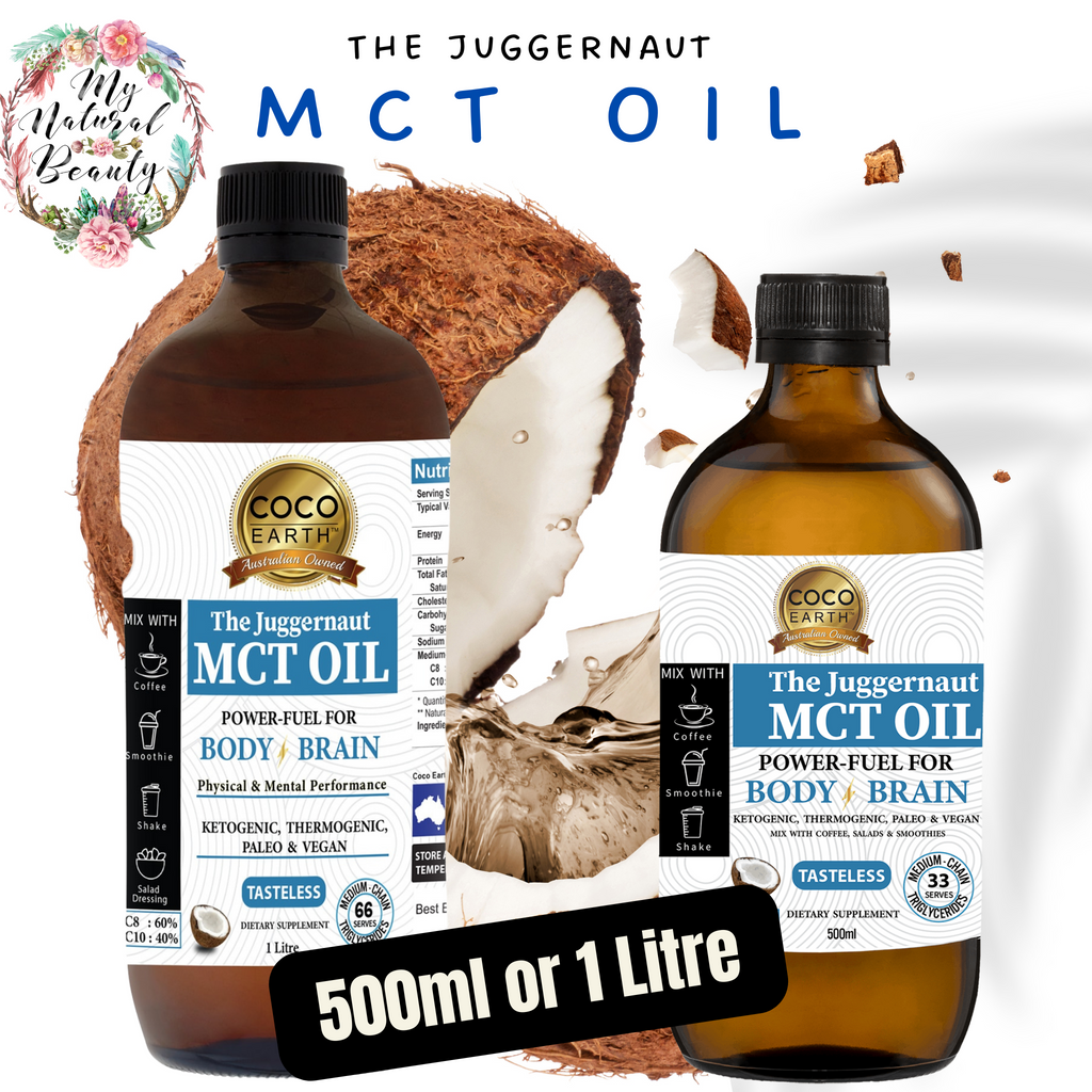The Juggernaut Coconut MCT Oil- 1 Litre (2x 500ml)    Buy Online Australia.