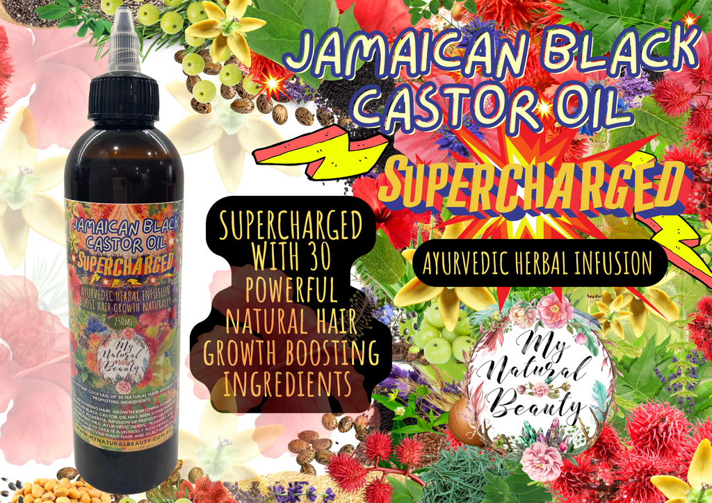 Jamaican Black Castor Oil SUPERCHARGED - Ayurvedic Herbal Infusion 250ml + FREE SCALP VITALISER BRUSH