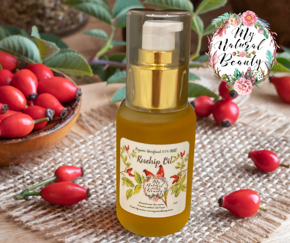 100% Pure Rosehip Oil- Organic – Unrefined- 50ml     INGREDIENTS- 100% PURE Organic Rosehip Oil    50ml -Packaged in a high quality glass bottle with serum pump for ultimate freshness and ease of dispensing the correct amount.    This Rosehip Oil is of the highest quality, organic, affordable and 100% pure. 