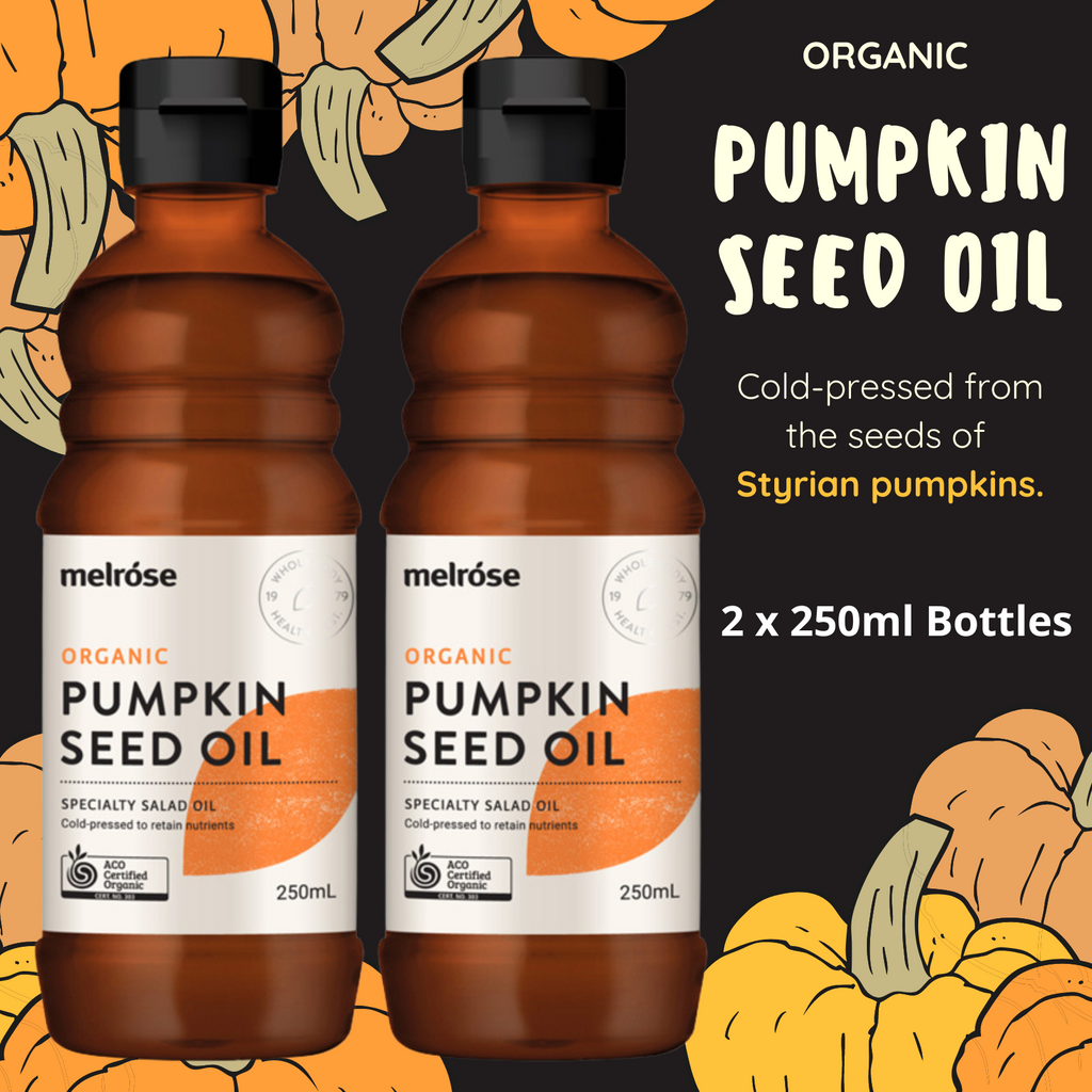 Melrose Organic Pumpkin Seed Oil - 500ml (2x 250ml Bottles)