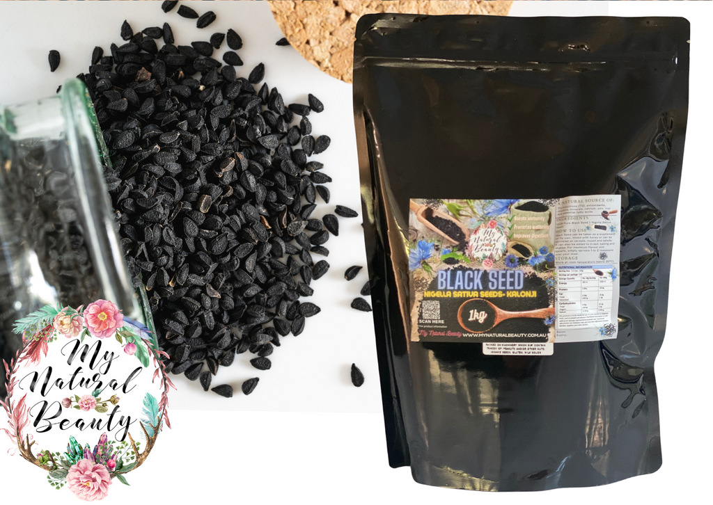 BLACK SEED- 1kg or 2kg  Nigella Sativa Seeds- Kalonji     ·      Boosts immunity ·      A natural source of Thymoquinone (TQ), antioxidants, vitamins, minerals and essential fatty acids. ·      Promotes wellbeing ·      Improves digestion. Australia