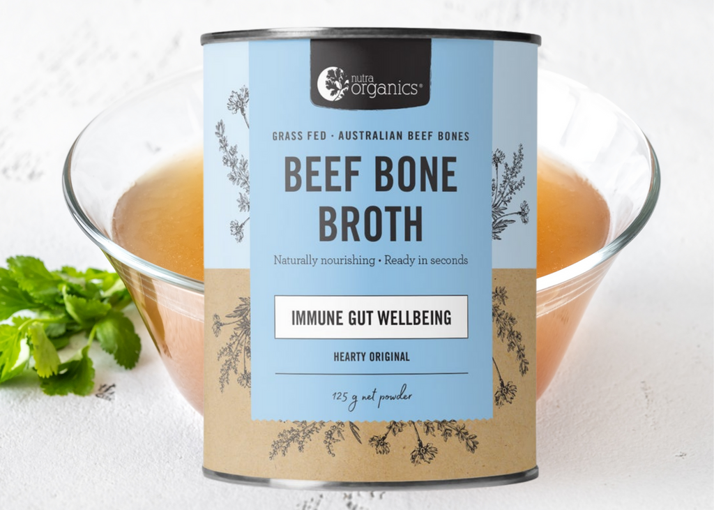  Beef Bone Broth Hearty Original is naturally nourishing with a source of protein and collagen, Zinc, and B vitamins to support immunity, energy, and gut wellbeing~ Ready in seconds, as tasty and nutritious as homemade, and easy to take on the go. 