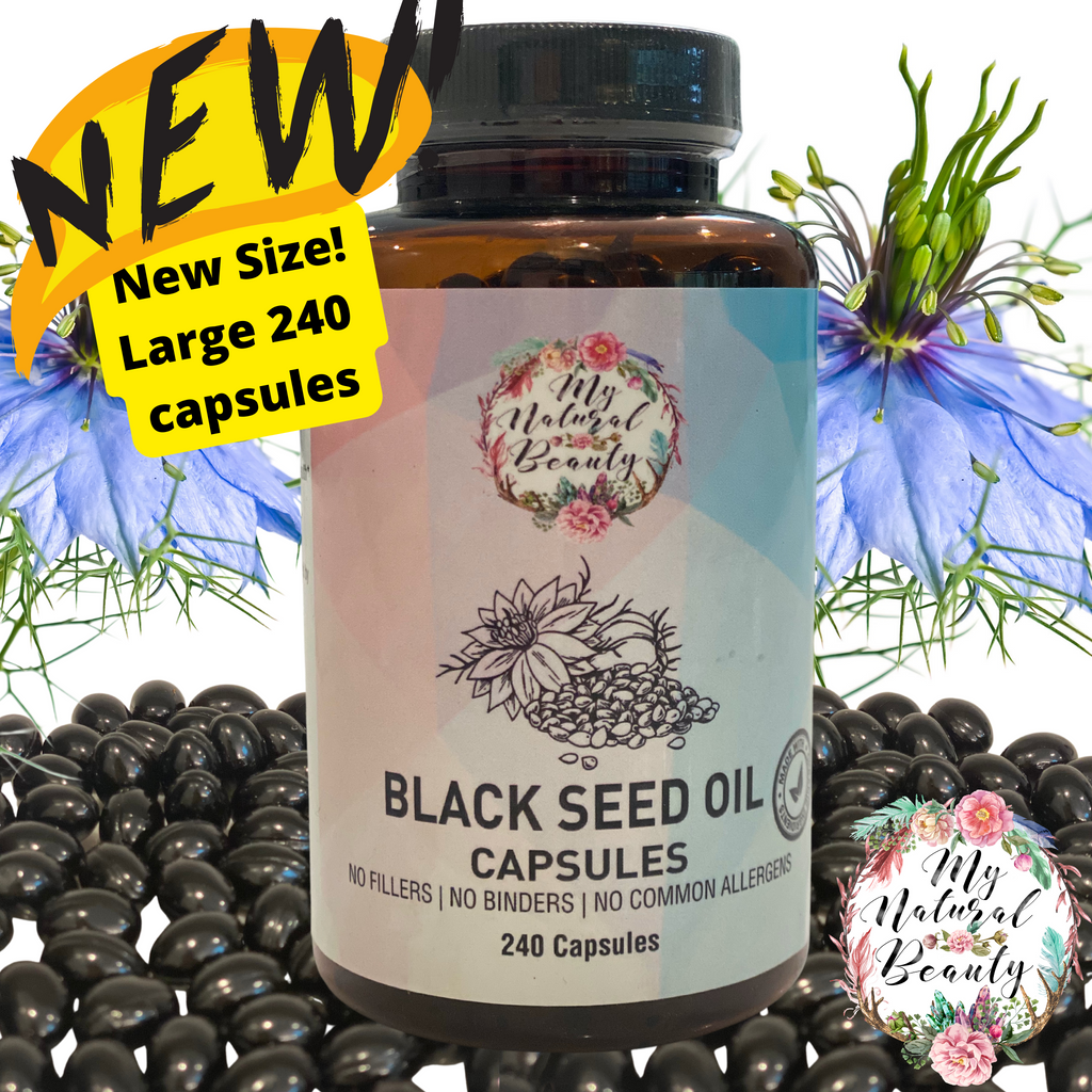 Ingredients: 100% Pure Black Seed Oil (Nigella Sativa) (Cold-Pressed), soft gel capsule.  240 capsules provides 120 servings of two capsules. Each serving contains 900mg of Black Seed Oil. This is a 4 month supply.  