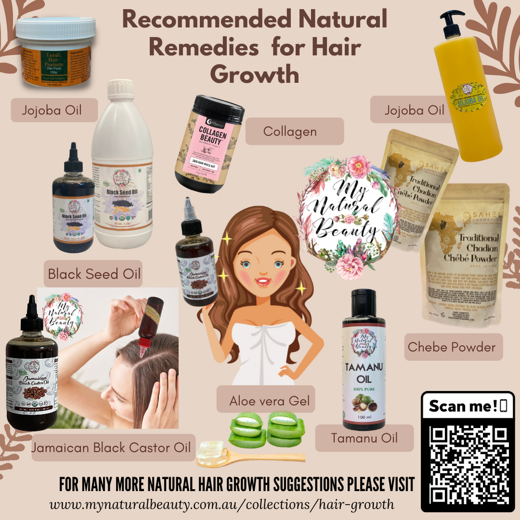 Recommended Natural remedies for hair growth