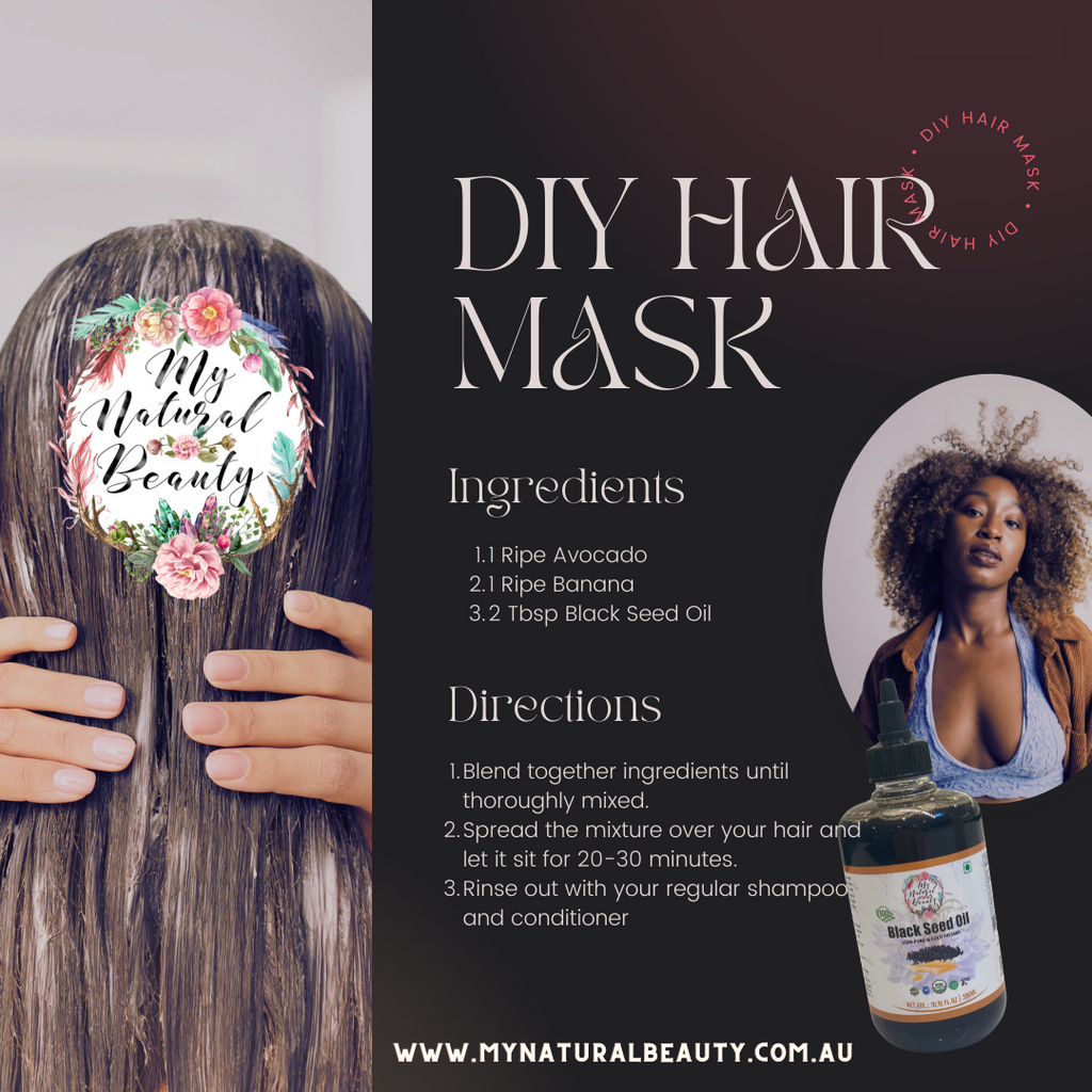 DIY Hair Mask using Organic Black Seed Oil and Natural ingredients