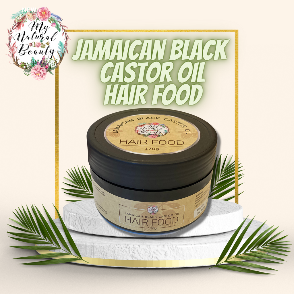  JAMAICAN BLACK CASTOR OIL HAIR FOOD  170g  Feed your hair and scalp with My Natural Beauty’s Jamaican Black Castor Oil Hair Food!  Natural Hair Growth Treatment. Re-grow hair naturally. Premium ingredients for maximum results. 