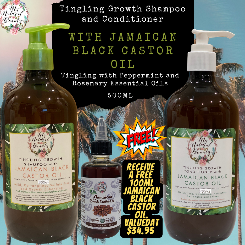 Hair Growth Shampoo and Conditioner. Hair Growth Hair Products. Natural Hair growth products Australia. Buy Jamaican Black Castor Oil Australia.