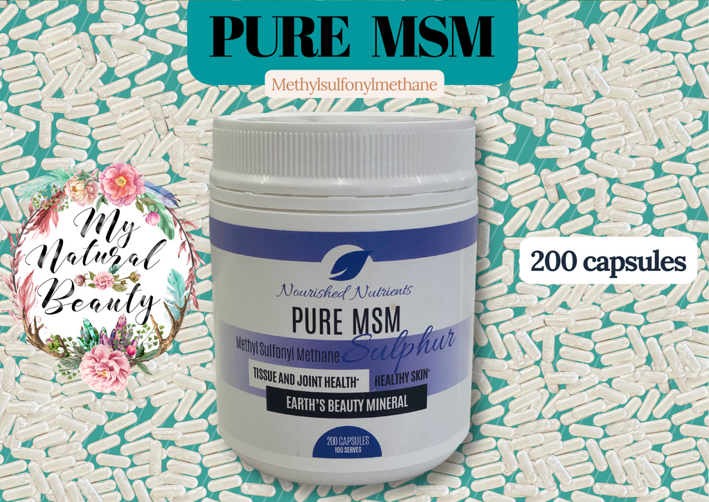 ·      MSM is a source of sulphur, and sulphur is required for the formation and maintenance of healthy connective tissue found in cartilage, tendons, ligaments, skin, hair and nails.   ·      For the symptomatic relief of pain associated with mild to moderate osteoarthritis.   ·      MSM may provide nutritional support for antioxidant function and activity.  