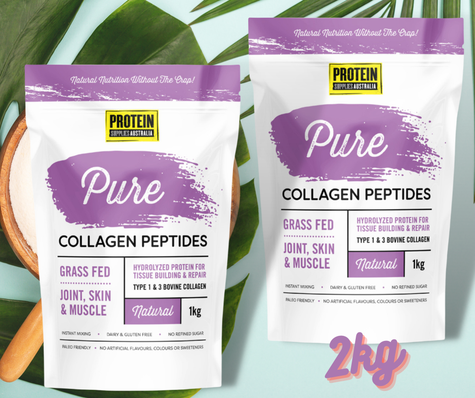 Grass Fed  Hydrolyzed Protein for Tissue Building and Repair Type 1 & 3 Bovine Collagen Zero Carb Instant Mixing Dairy and Gluten Free No refined sugar No artificial flavours, colours or sweeteners  . 100% Pure Collagen