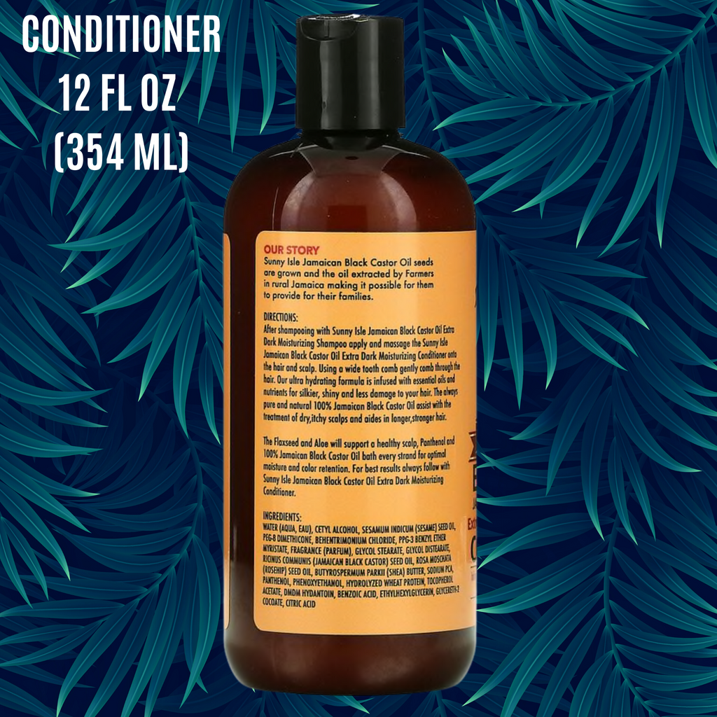 Sunny Isle, Extra Dark Jamaican Black Castor Oil Shampoo & Conditioner + Oil