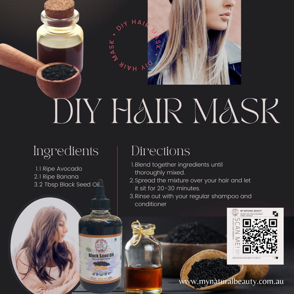 DIY Hair mask. Black Seed Oil