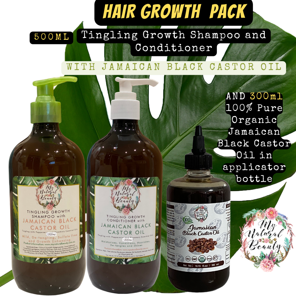 Hair Growth Shampoo and Conditioner. Hair Growth Hair Products. Natural Hair growth products Australia. Buy Jamaican Black Castor Oil Australia.