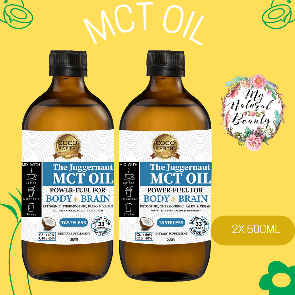 The Juggernaut Coconut MCT Oil- 1 Litre (2x 500ml)    Buy Online Australia