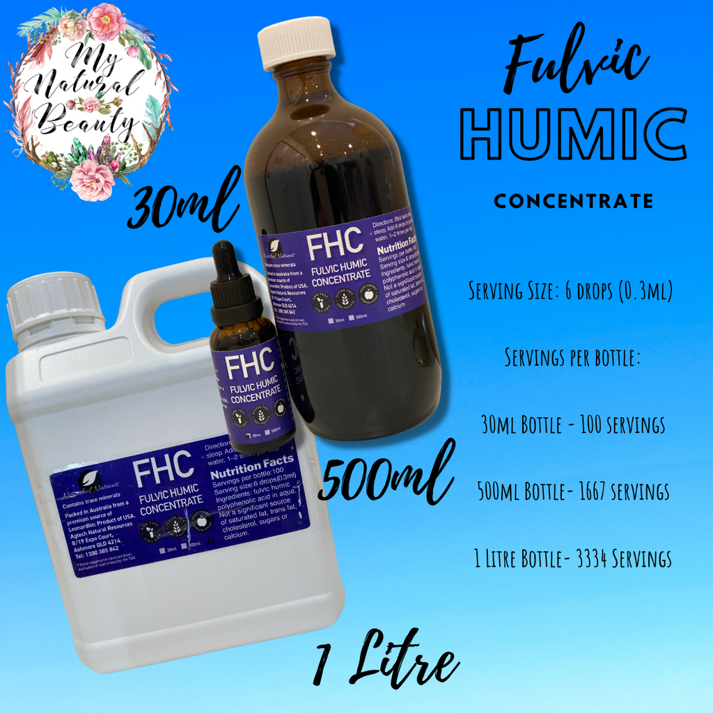 Buy FULVIC HUMIC CONCENTRATE (FHC) Premium American Leonardite source. High Analysis Humic Fulvic Concentrate.
