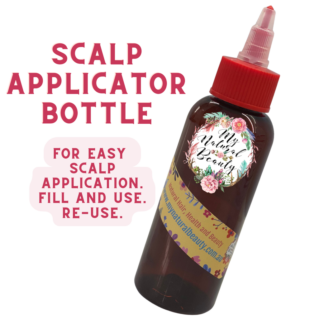 This applicator bottle is empty and perfect for filling with your favourite oil or DIY blends for easy scalp or skin application. Simply use a funnel and fill with  your product, put on the lid and you are ready to go. This is perfect for creating your own blends. Fill, shake it up and apply. You can also store your product in these bottles and they are an ideal size for travelling. They can be re-used again and again.