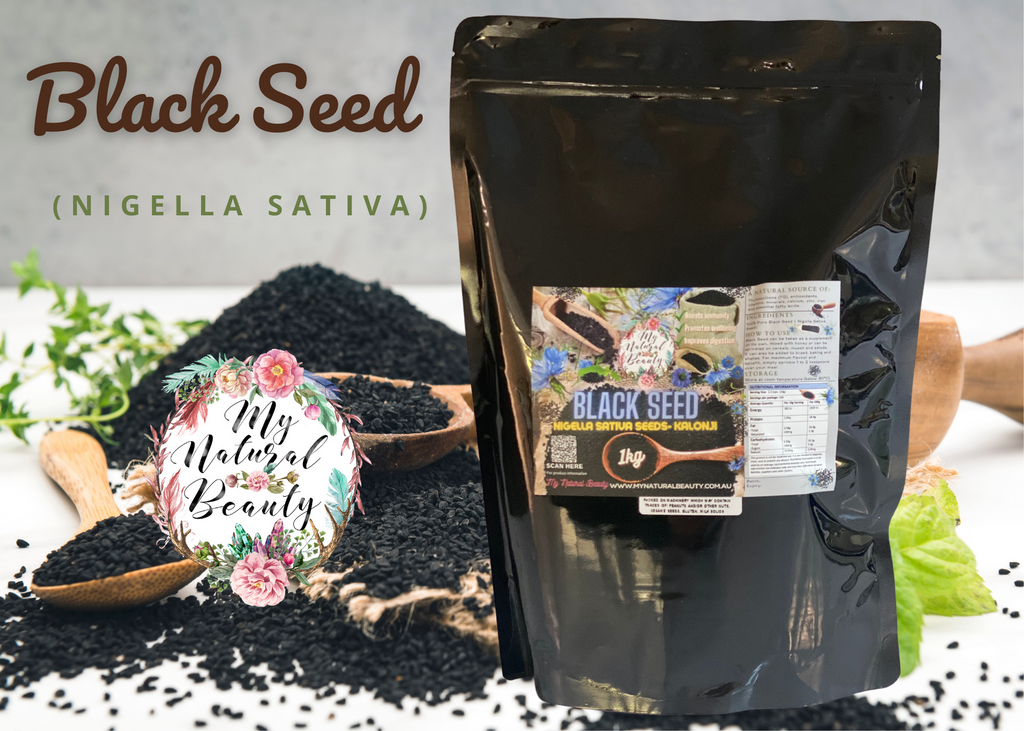 BLACK SEED- 1kg or 2kg  Nigella Sativa Seeds- Kalonji     ·      Boosts immunity ·      A natural source of Thymoquinone (TQ), antioxidants, vitamins, minerals and essential fatty acids. ·      Promotes wellbeing ·      Improves digestion