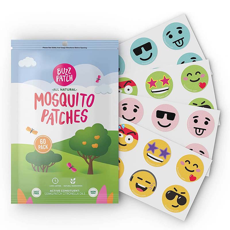 Mosquitos find us humans by sensing the CO2 being emitted. Buzzpatch scent creates a virtual shield, almost camouflaging your kids from mosquitos.  Citronella essential oils, adhesive patches made from medical grade tape.  The BuzzPatch is most effective in the first 8 hours, and continues to be effective for 24-72 hours from opening.
