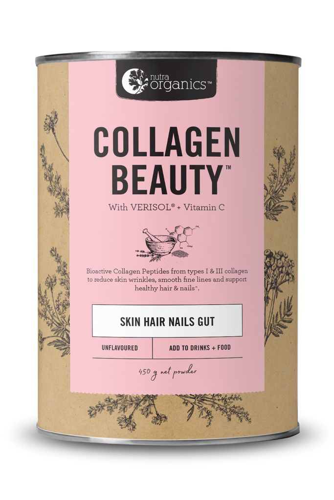Nutra Organics Collagen Beauty- Unflavoured- 225g or 450g