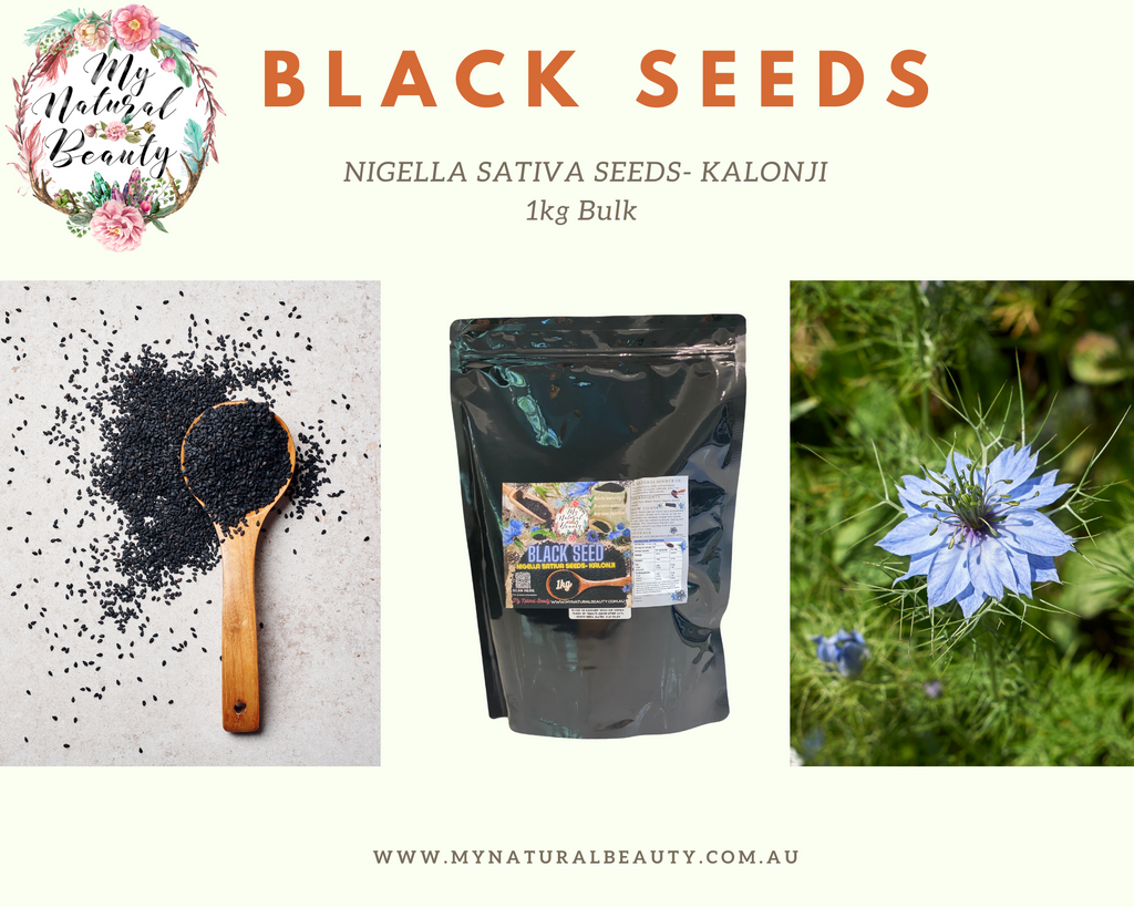 BLACK SEED- 1kg Nigella Sativa Seeds- Kalonji   •	Boosts immunity •	A natural source of Thymoquinone (TQ), antioxidants, vitamins, minerals and essential fatty acids. •	Promotes wellbeing •	Improves digestion