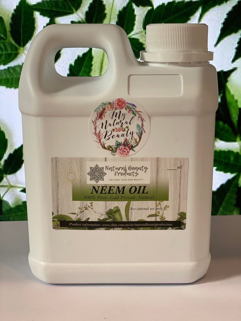 100% Pure Neem Seed Oil- Cold Pressed- Organic- 2 Litre (2x 1 Litre)