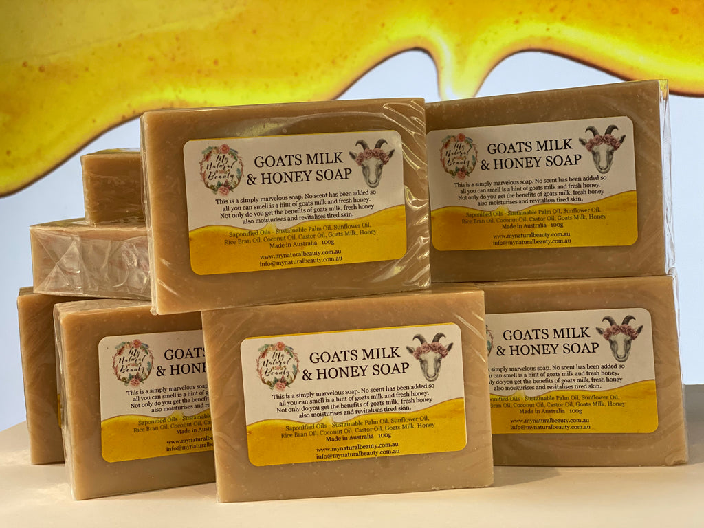  Made with pure fresh goats milk. Goats milk contains lots of nutrients like fats, proteins and other hormones that naturally benefit the skin. The benefits of goats milk can be felt by people suffering from various skin conditions or those just wanting to maintain youthful, rejuvenated skin.