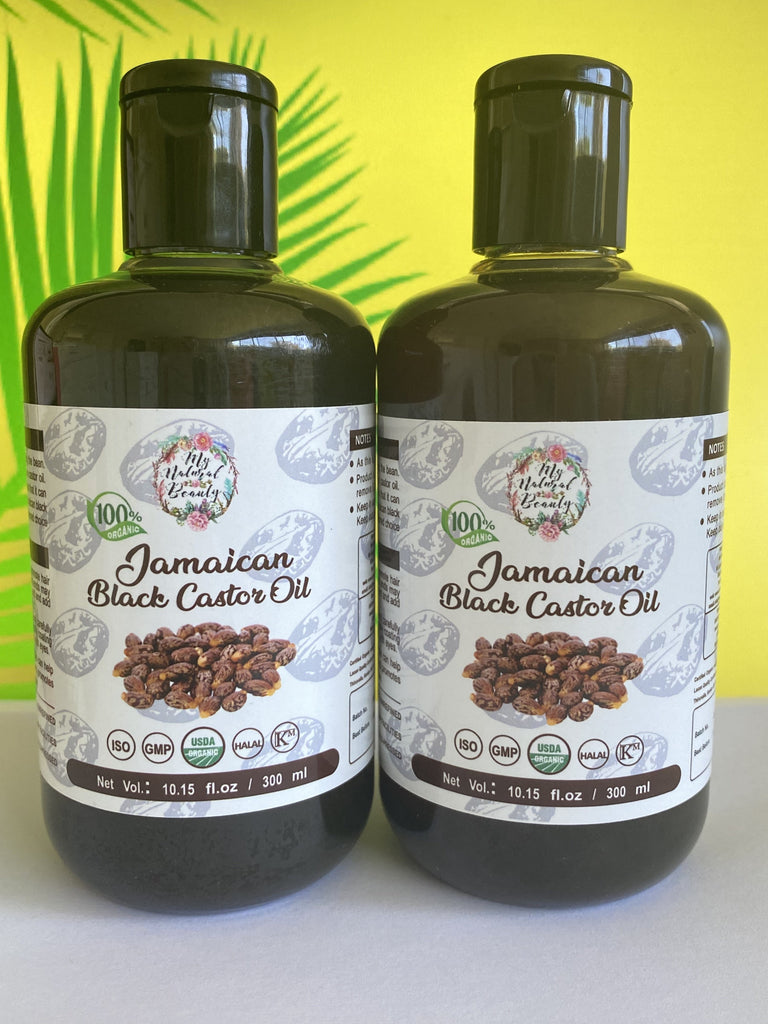 My Natural Beauty Organic Jamaican Black Castor Oil 2x 300 ML Bottles