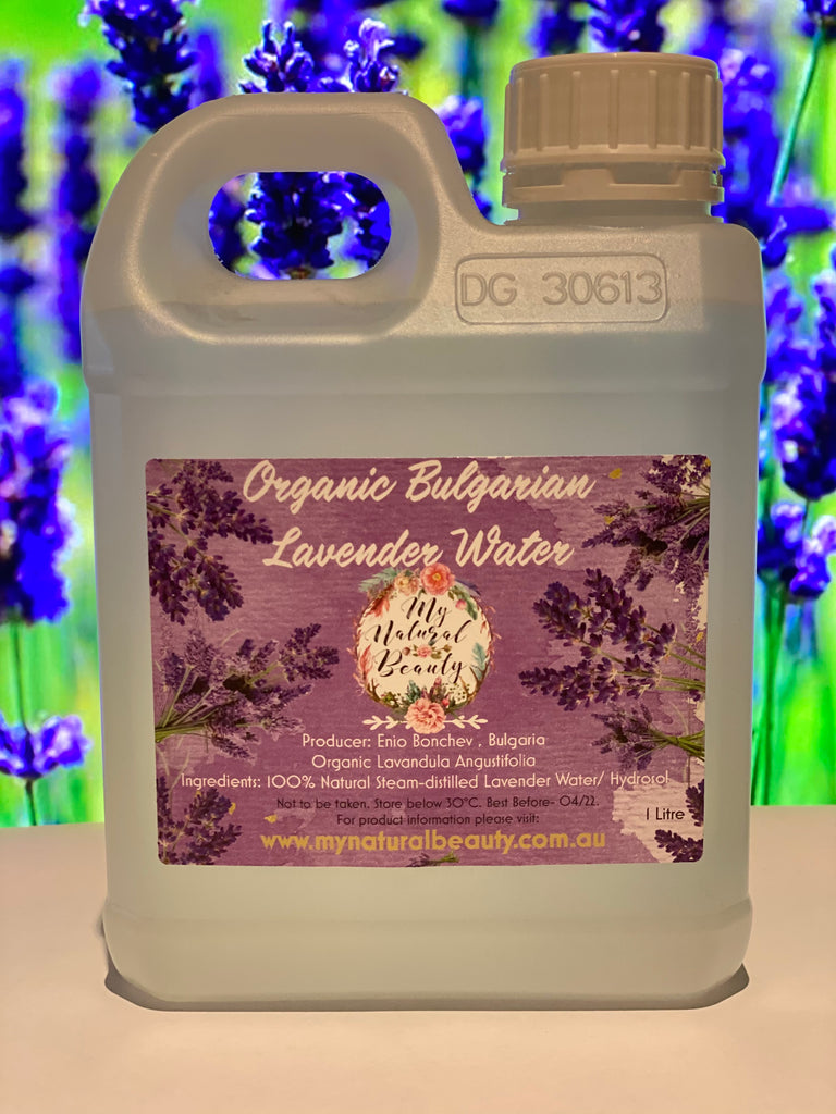 Organic Bulgarian Lavender Water- 1 Litre  Bulgarian Organic Lavender Water- Bulgarian Organic Lavender Hydrosol Organic Lavandula Angustifolia 100% Natural Steam-distilled Flower Water