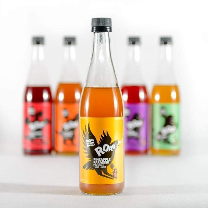 ROAR LIVING™ PINEAPPLE PARADISE CORDIAL. 100% Natural Healthy cordials Australia.