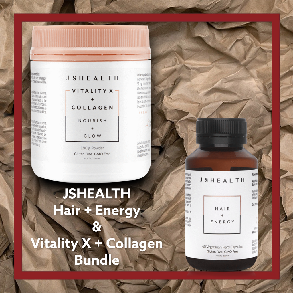 JSHealth Hair, Skin and Nails Set 1x Hair and Energy 60 Capsules and