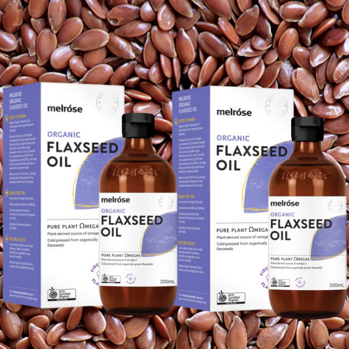 Melrose Organic Flaxseed oil. On Sale. Best price. Buy 