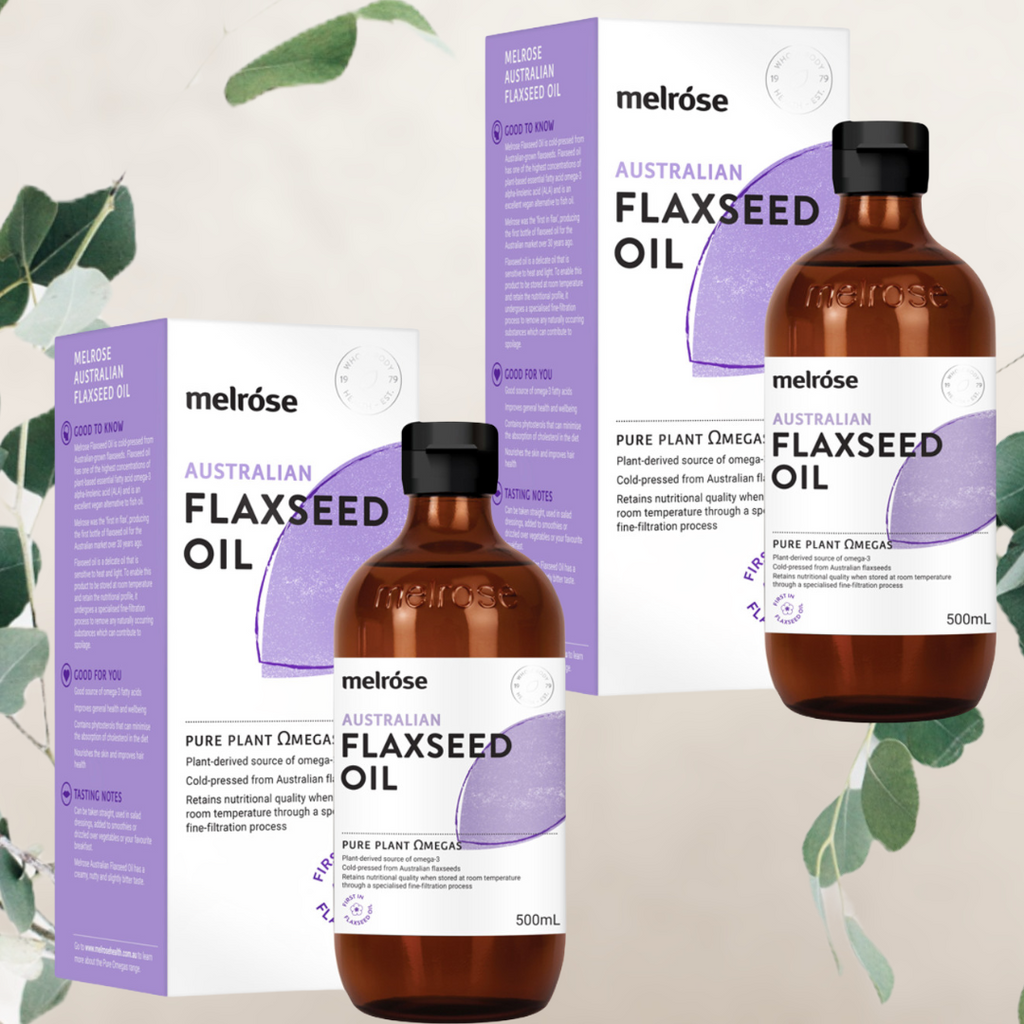 Melrose Australian Flaxseed Oil 500ml Buy 2 bottles and save. 2x 500ml bottles. Buy online. Free shipping over $60.00