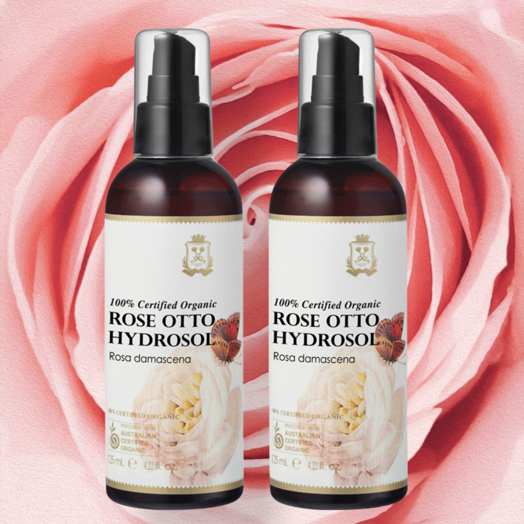 Ausganica 100% Certified Organic Hydrosol Rose Otto 125ml 2 bottles.Ausganica 100% Certified Organic Hydrosol Rose Otto 125ml 2 pack.Hydrate and refresh your skin with this delicate 100% certified organic floral water distilled from the petals of rosa damascena. Your skin will feel refreshed, hydrated and more supple and your senses uplifted.