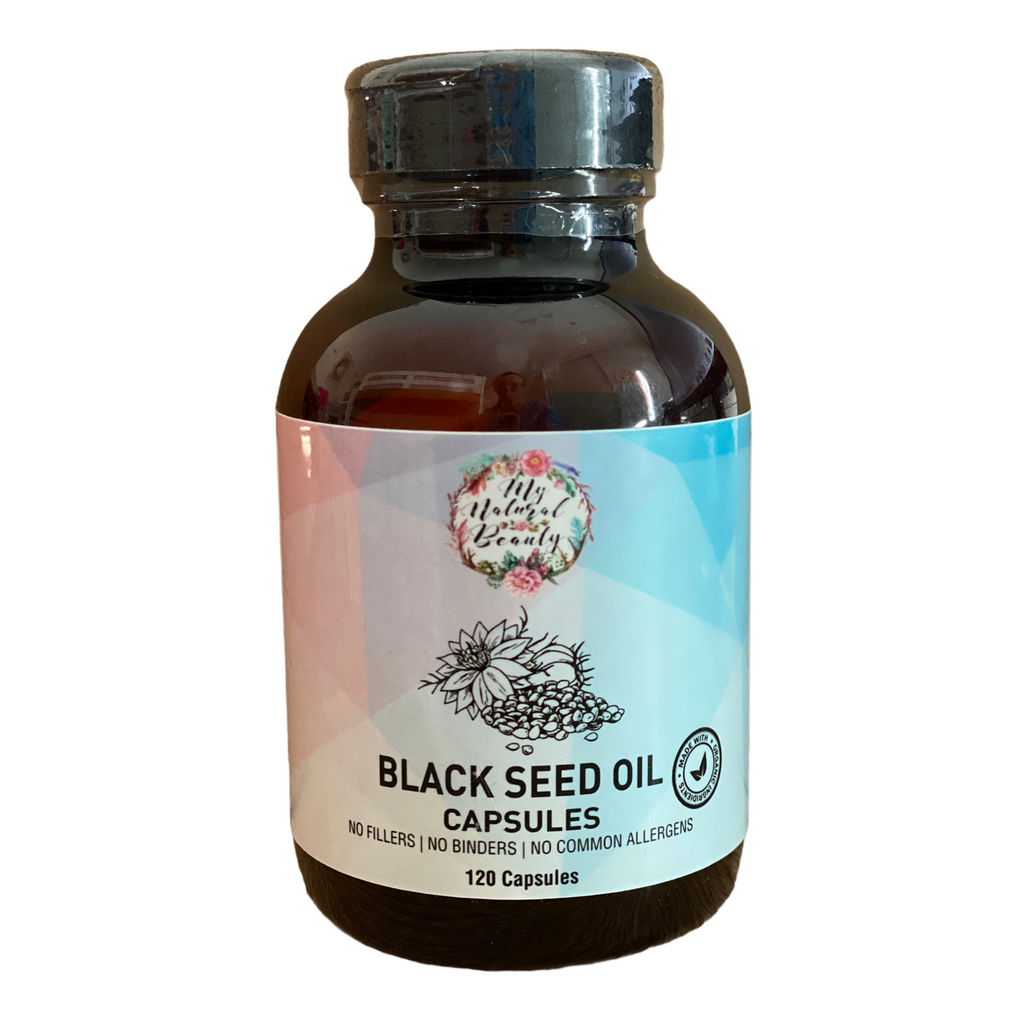 My Natural Beauty’s Black Seed Oil capsules are: •	Highest Quality •	High in Nutrients •	Anti-Oxidant •	Rich in Omega 3, 6 & 9 •	No additives •	No preservatives •	Made with Food Grade Organic Ingredients •	No Animal Testing •	Non-GMO •	Chemical Free •	100% Natural •	100% Pure •	Halal