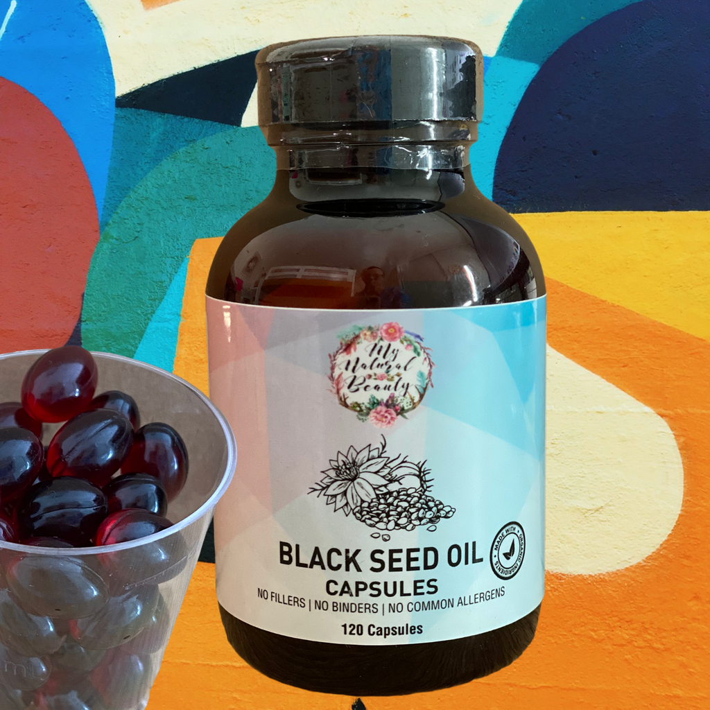 SOME OF THE MANY BENEFITS OF BLACK SEED OIL •	Boosts immune system function* •	Supports healthy heart, skin and hair* •	Supports joint comfort and mobility* •	Supports metabolism and liver health*  •	Rich in nutrients, omegas and aminos* •	Highly Nutritious* •	Powerful antioxidants* •	Anti-Inflammatory* •	Rich in Omega 3, Omega 6 and Omega 9*  *These statements have not been evaluated by the Food and Drug Administration. This product is not intended to diagnose, treat, cure or prevent any disease.