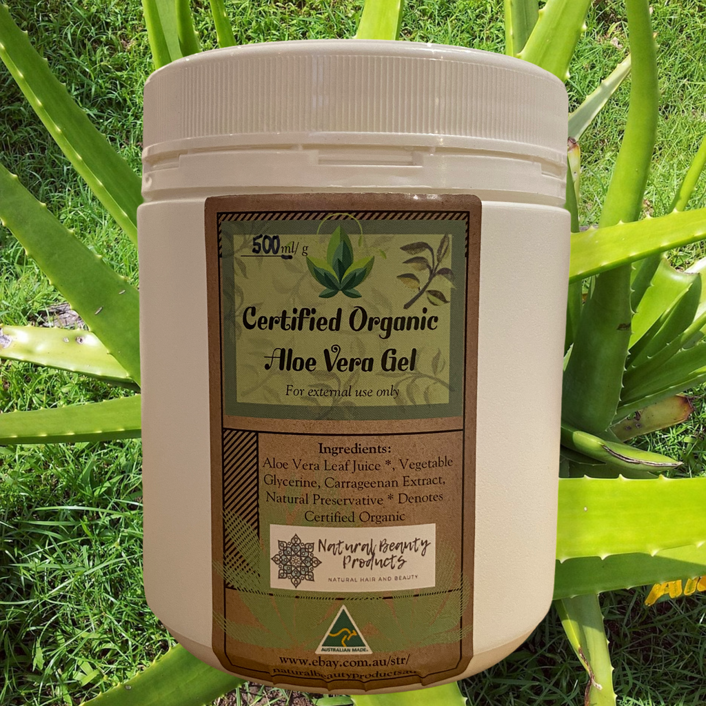 Buy Organic Aloe Vera Gel Australia. For hair and skin. Natural beauty products. Aloe Vera gel is cooling, soothing and hydrating, and well known for its healing properties. Most commercial Aloe vera gels are filled with synthetic ingredients and do not contain much Aloe Vera at all. Many other Aloe Vera gels on eBay contain ingredients that are not natural. If you are particular about only using natural ingredients, this is the best Aloe Vera gel for you