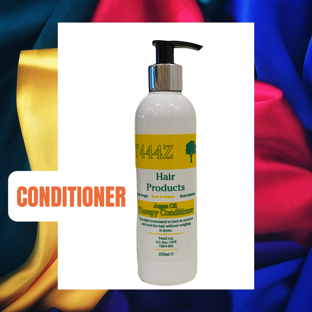  T444Z Argan Oil Therapy Conditioner -250ml    IN STOCK IN SYDNEY AUSTRALIA. FAST DISPATCH. FAST SHIPPING. FREE SHIPPING AUSTRALIA WIDE FOR ALL ORDERS OVER $60.00.      ENGINEERED BY NATURE. RESPONSIBLY SOURCED. PLANT-DERIVED HAIRCARE (AND AMAZING FOR YOU!). IT'S THAT GOOD!      Contains:     1 x T444Z Argan Oil Therapy Conditioner- 250ml      PRODUCT INFORMATION:        T444Z Argan Oil therapy Conditioner- 250ml     T444Z conditioner locks in the moisture and leaves the hair tangle free and shiny. When blo