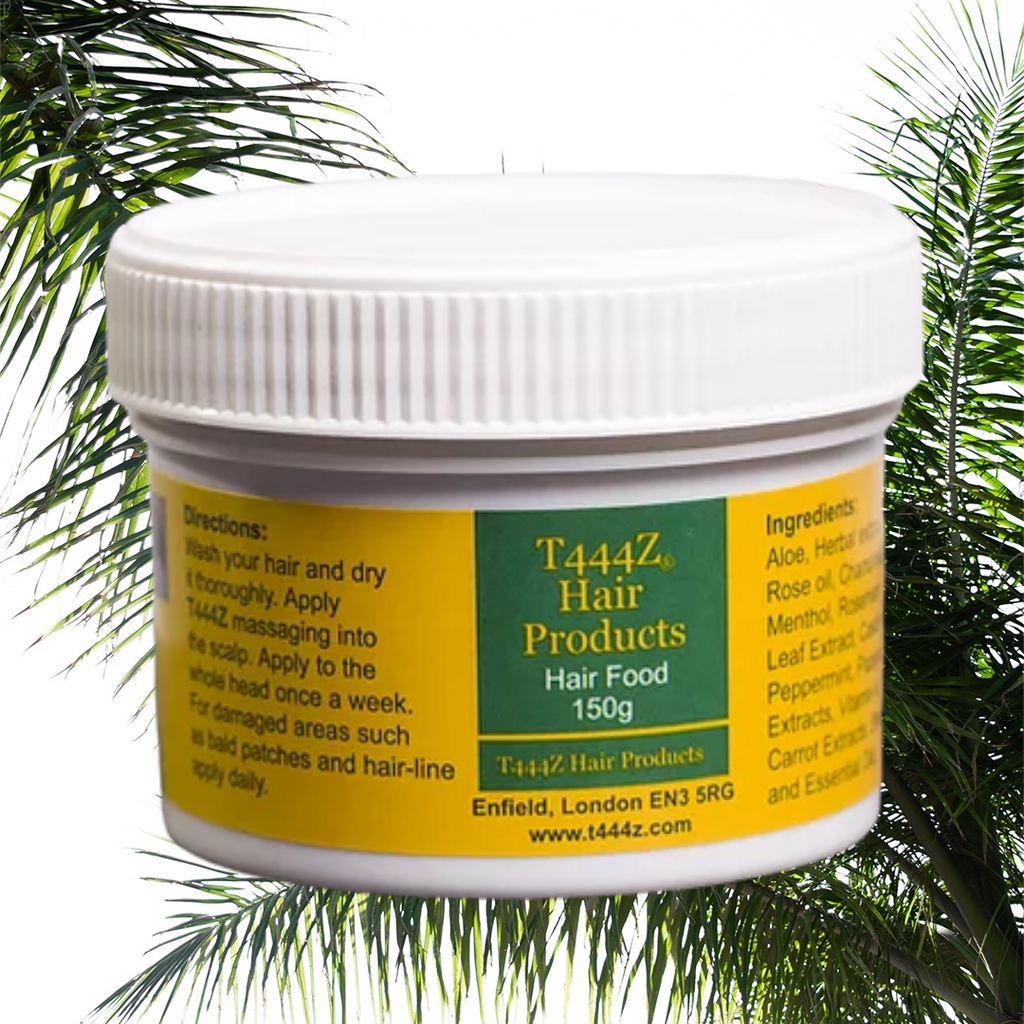 T444Z Hair Food for Hair Growth 150g   Description:  It is essential that we know how our hair grows if we are to make it look better. The scalp and the follicle  are by far the important parts to consider. Every strand of hair has its follicle and this where the hair grows.  The condition of the follicle determines the quality of hair that it produces. The scalp also plays an important  role in the quality of the hair. A healthy scalp makes for healthy hair. Australian stock