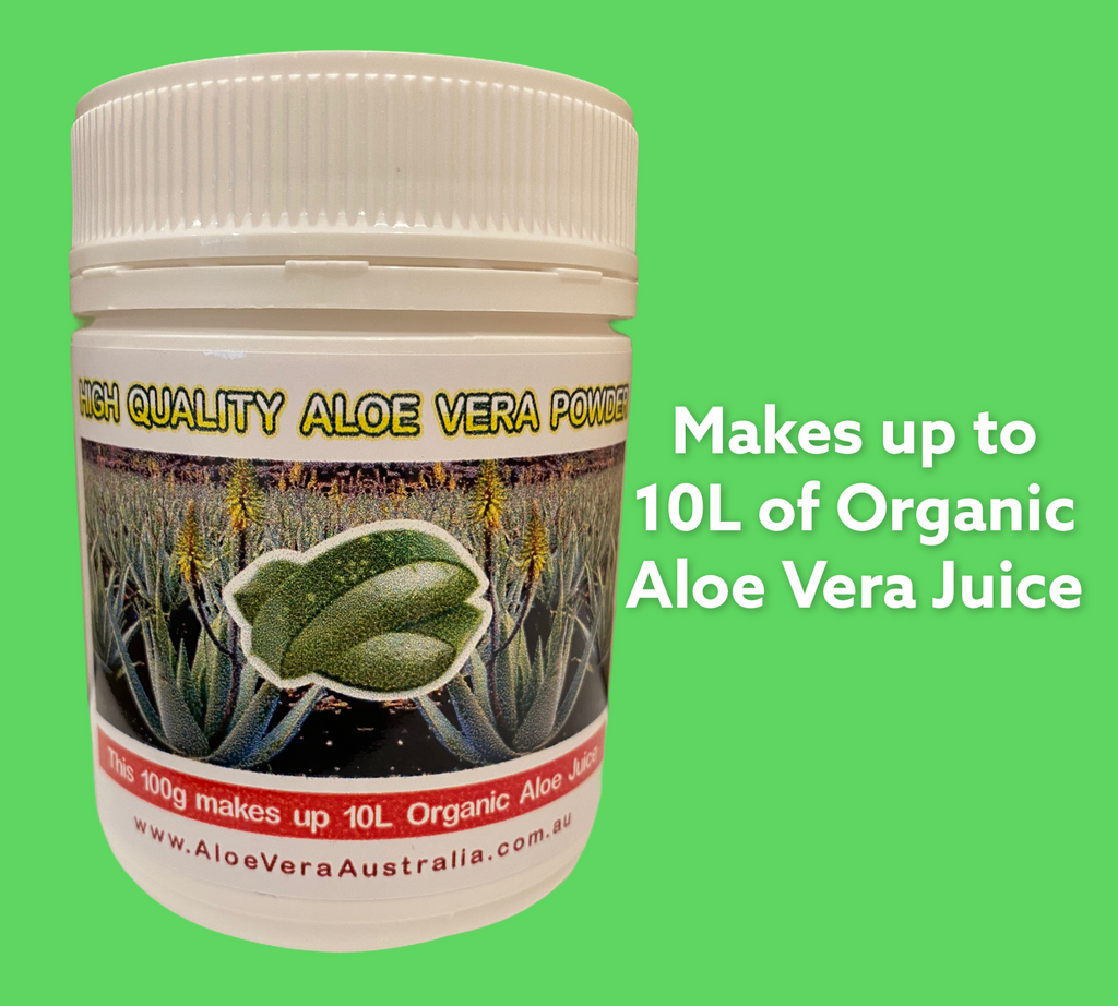 Premium Aloe Vera Powder Australia. Organic. Buy online. Makes 10 litres. Amazing reviews.