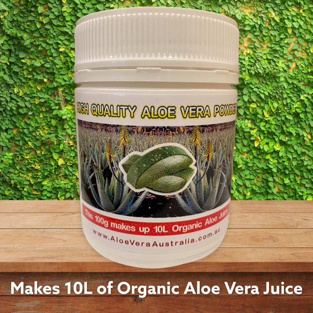 Premium Aloe Vera Powder Australia. Organic. Buy online. Makes 10 litres. Amazing reviews.