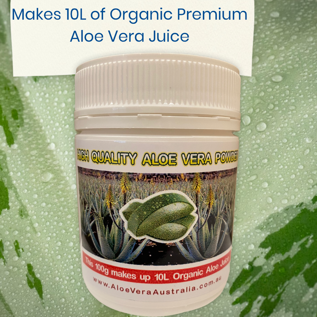 Premium Aloe Vera Powder Australia. Organic. Buy online. Makes 10 litres. Amazing reviews.