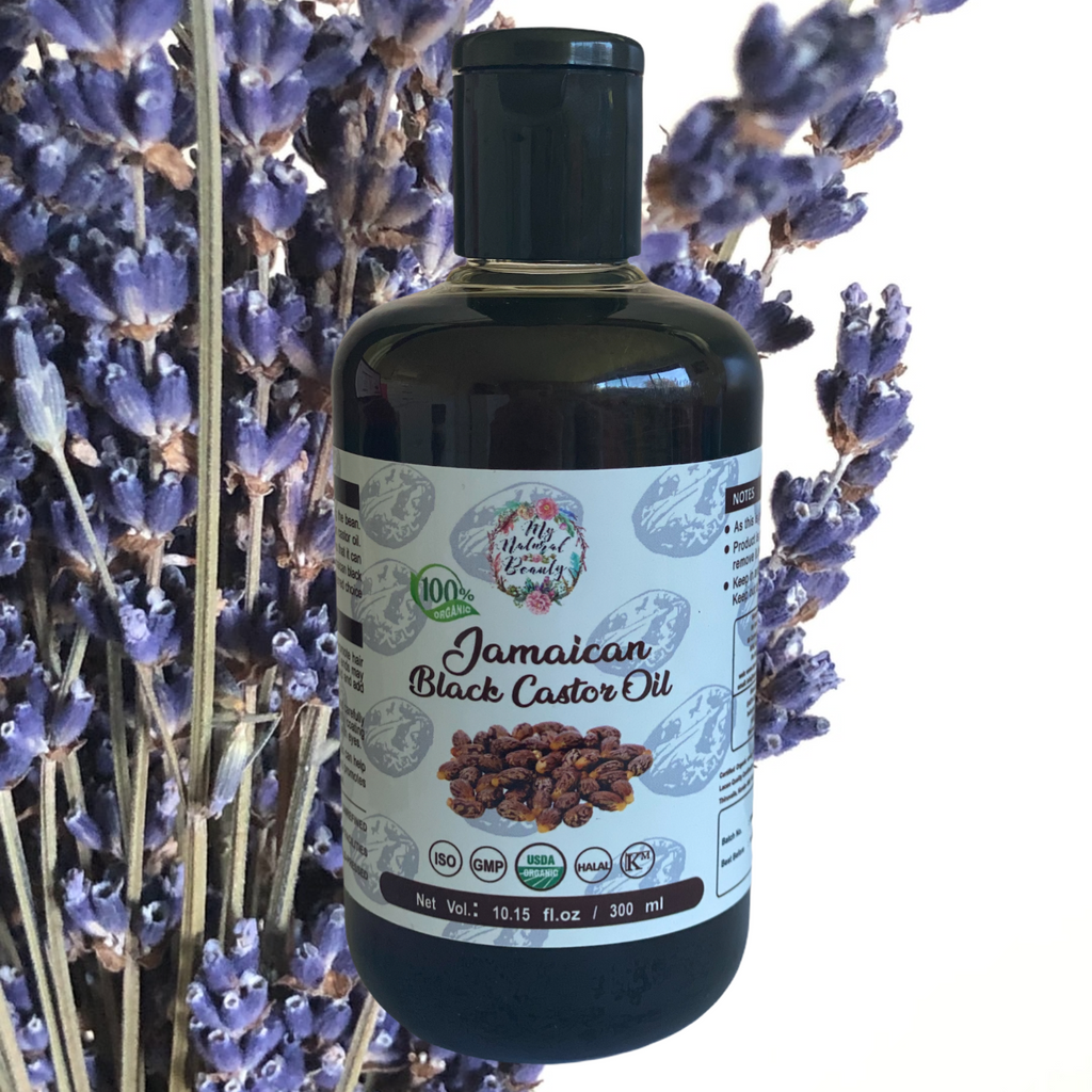 Jamaican Black Castor Oil with lavender essential oil. Buy online Australia. Natural Hair growth products.