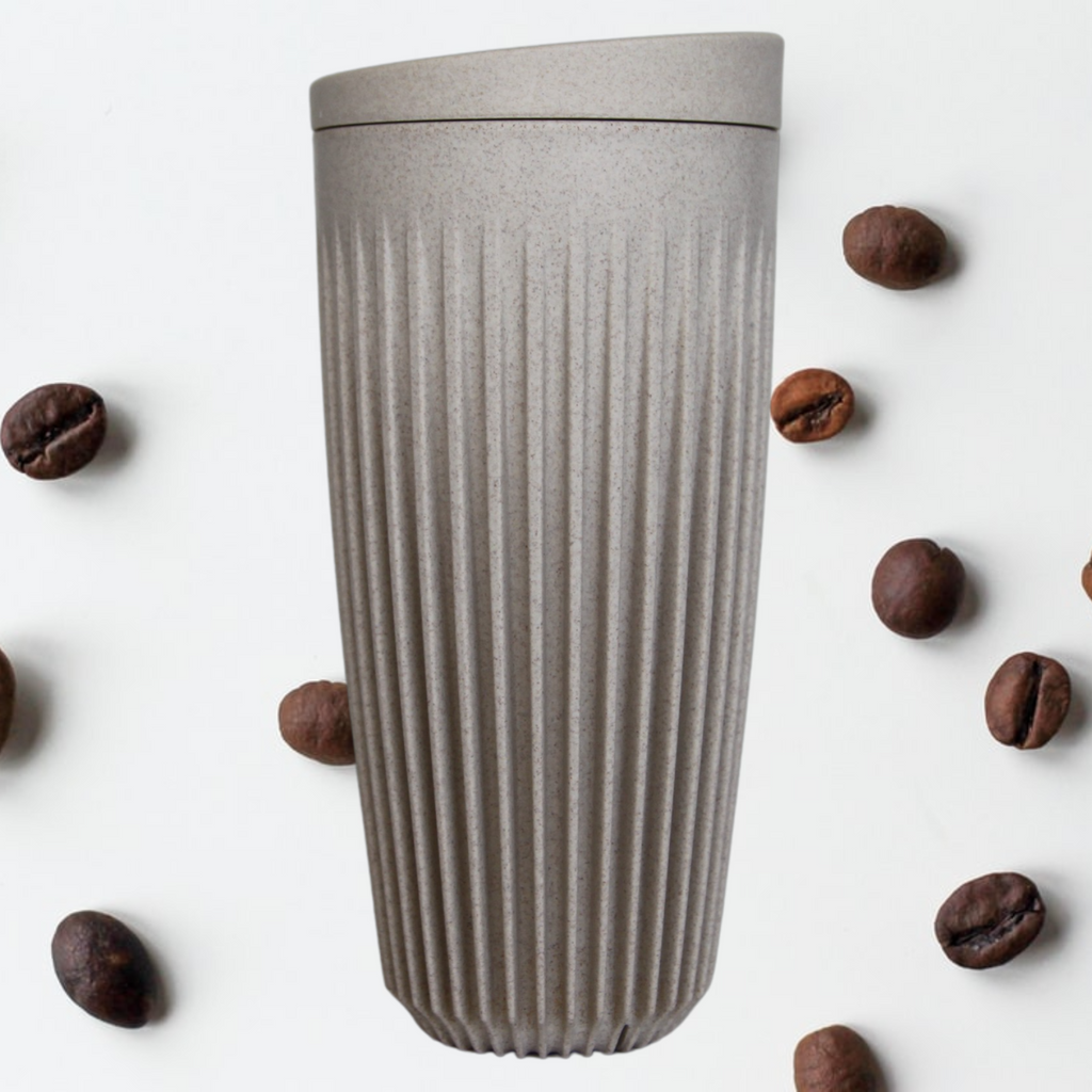 HUSKEE Reusable Coffee Cup 16oz/ 473ml    Free Shipping Australia wide for all orders over $60.00   SIZE OPTIONS:   Charcoal | Single Unit Packaging | 16oz- 473ml (Cup and Lid); or   Natural | Single Unit Packaging | 16oz- 473ml (Cup and Lid)