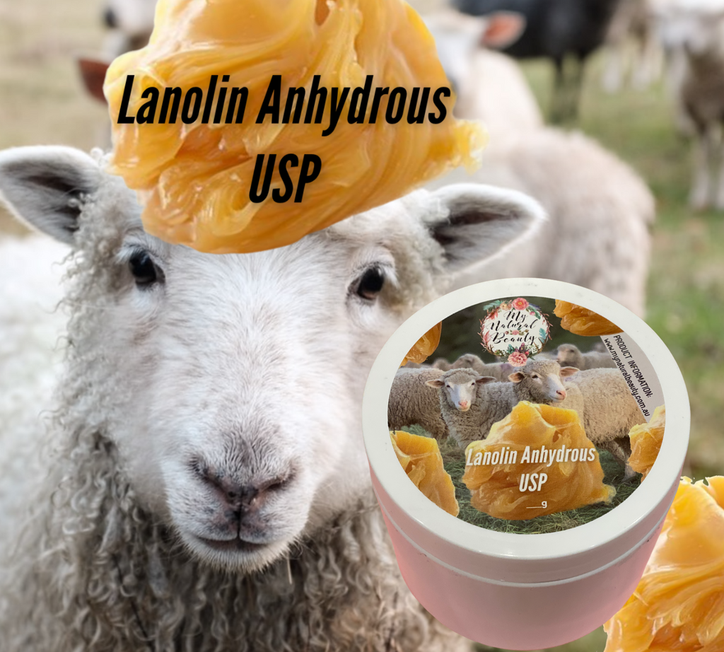 INCI: Lanolin  USP Cosmetic Grade.  Wool grease. Wool fat. Australian Lanolin. Cosmetic ingredient. 