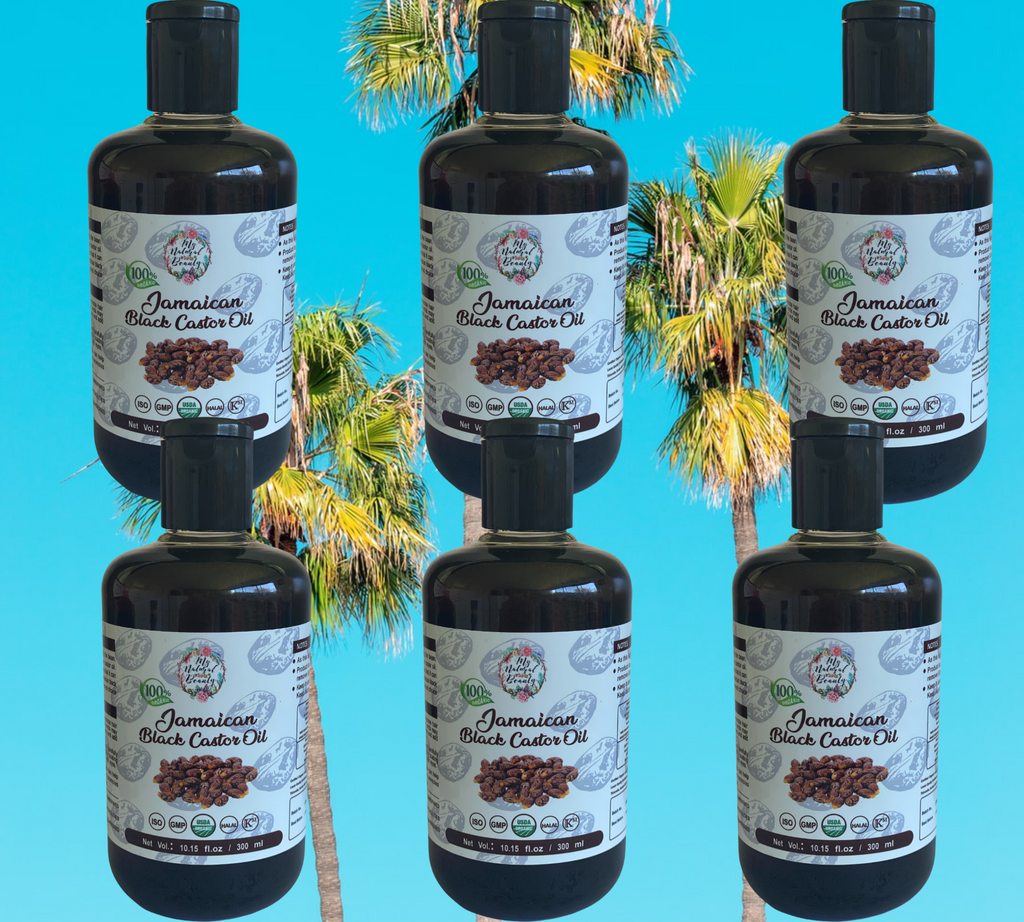 100% Pure Organic Jamaican Black Castor Oil  - BULK BUY- 6x 300ml Bottles This is a 6 pack of our 100% Pure Organic Jamaican Black Castor Oil. Buy in bulk and save! This product ships for FREE Australia wide.