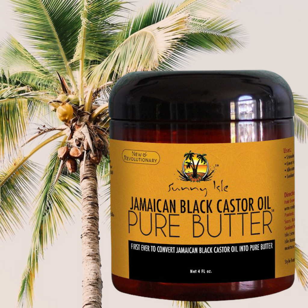 Sunny Isle Jamaican Black Castor Oil PURE BUTTER 4 oz. (118ml)  FREE SHIPPING AUSTRALIA WIDE FOR ALL ORDERS OVER $60.00     Sunny Isle Jamaican Black Castor Oil is now... PURE BUTTER! The Sunny Isle brand is the first ever to convert Jamaican Black Castor Oil into PURE BUTTER! The conversion of Jamaican Black Castor Oil into PURE BUTTER is REVOLUTIONARY and the first of its kind. 100% natural. Zero fillers added. The ONLY ingredient is Ricinus Communis (Castor Seed Oil).