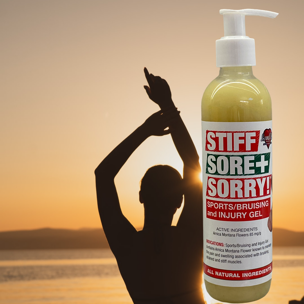 Stiff Sore + Sorry Sports/ Bruising and Injury Gel – 250g Love Oil Collection. Amazing reviews